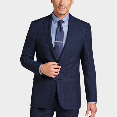 men's wearhouse navy blue suit.